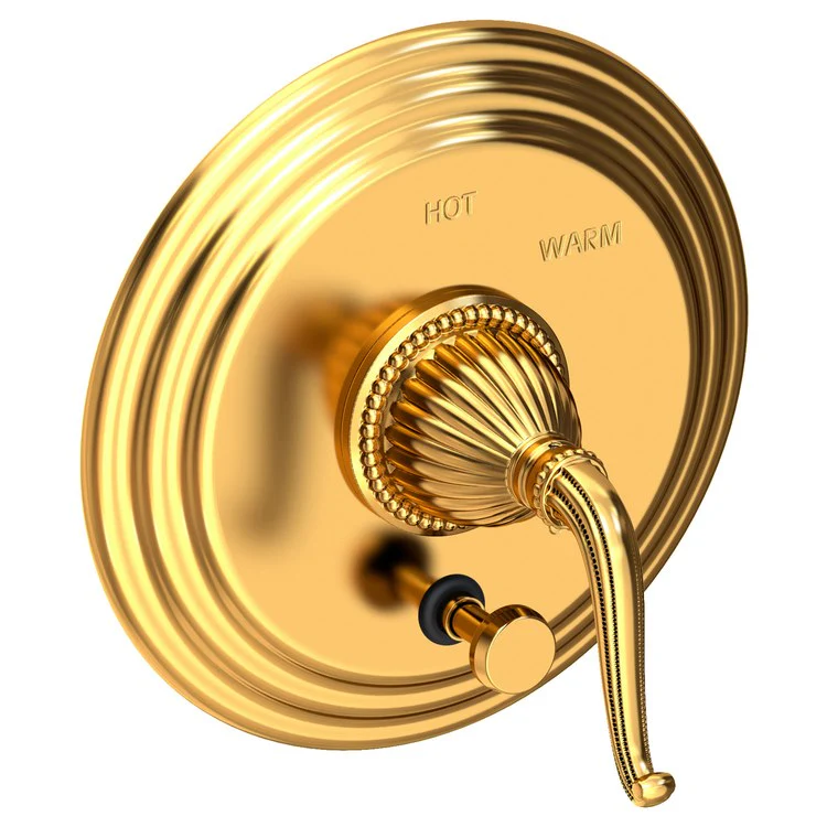 Alexandria Pressure Balance Tub/Shower Valve Trim Only with Lever Handle - Polished Gold PVD