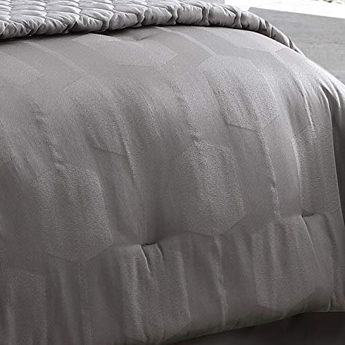Riverbrook Home 100% Polyester Comforter Set, Queen, Hillcrest - Ivory/Gold, 9 Piece Set