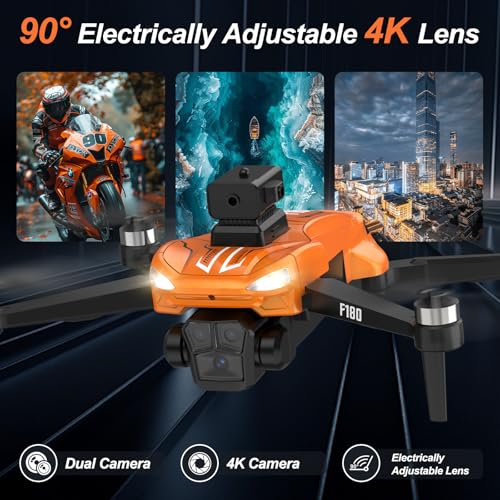 GPS Drone with 4K Camera 4.5" LCD RC Screen for Adults,Follow me Drone Professional Auto Return Home Circle Fly