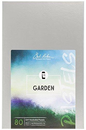 Jack Richeson Hand Rolled Soft Pastels Landscape Garden, 80 Piece Set
