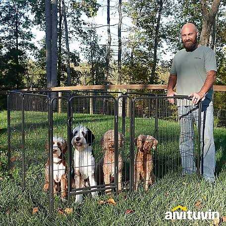 Aivituvin Exercise Outdoor &amp; Indoor Portable Dog Playpen AIR - Pet Supplies online store