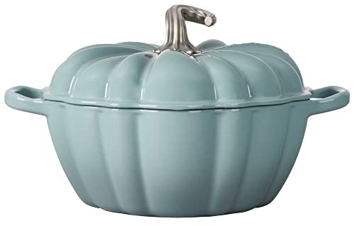 Le Creuset Enameled Cast Iron Figural Pumpkin Cocotte, 4 qt., Persimmon