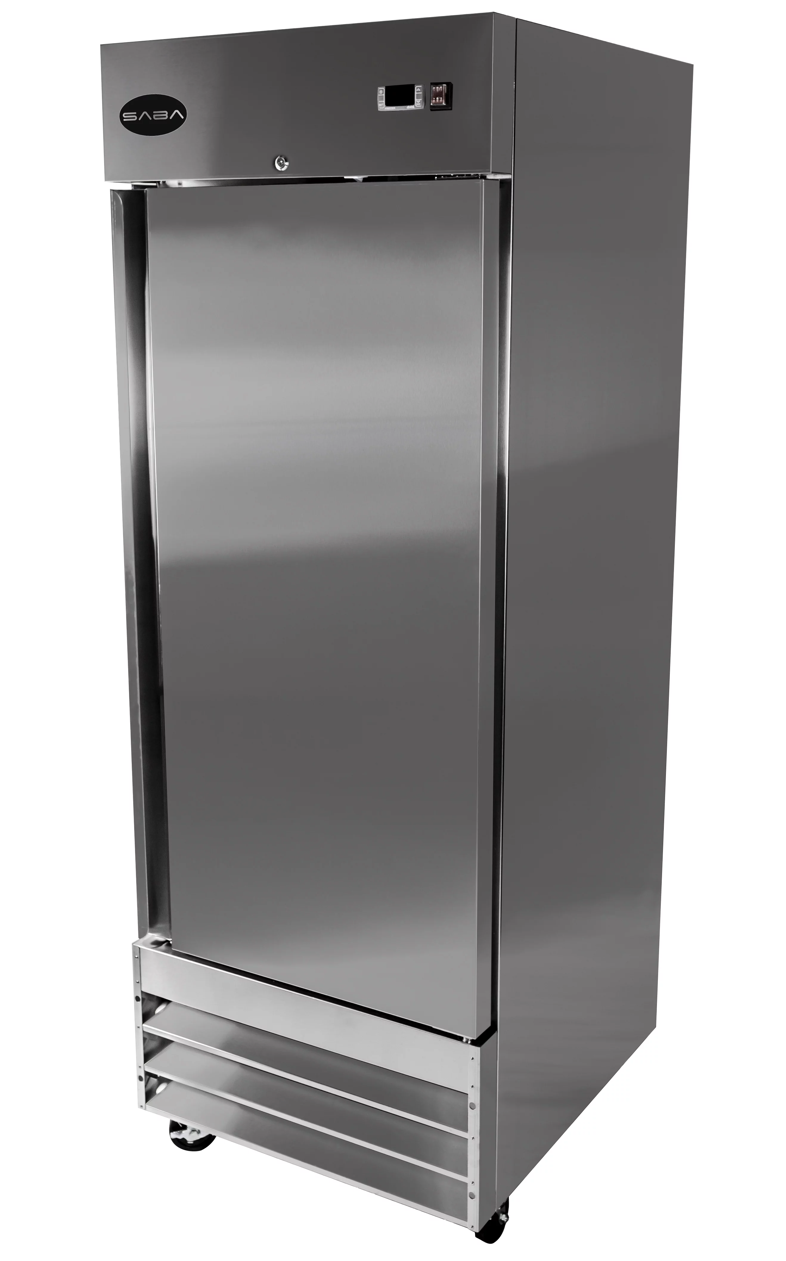 Heavy Duty Commercial 23 cu ft Solid Door Stainless Steel Upright Reach-in Freezer (1 Door)