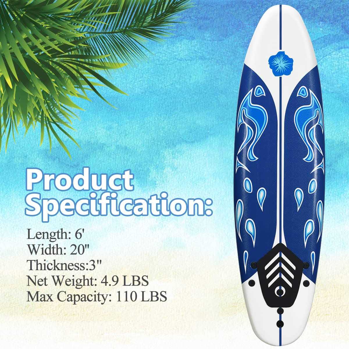 Surfboard Surf Foamie Boards Surfing Beach Ocean Body - Sports Supplies Online Store