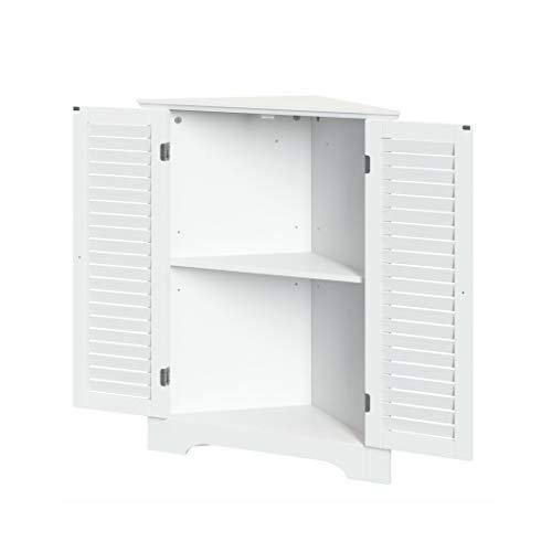 Riverridge Ellsworth Collection 3-Shelf Corner Cabinet, White