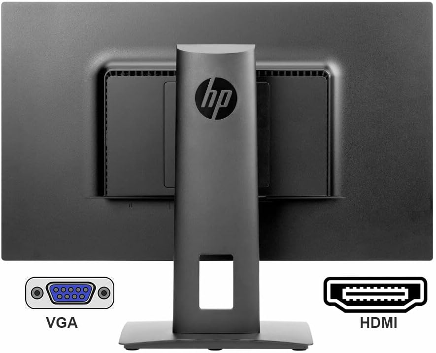 HP VH240A LCD-Backlit 24 Inch Anti-Glare FHD (1920 x 1080) Monitor, | VGA Port, HDMI Port | 16.7 Million Colors