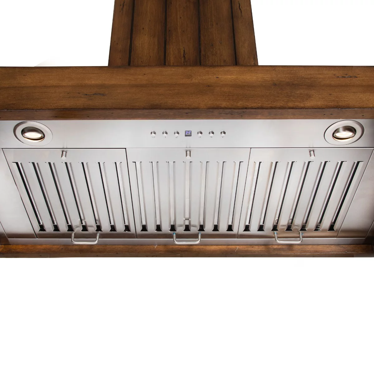 ZLINE 30 in. Wooden Wall Mount Range Hood in Rustic Light Finish - Includes 760 CFM Motor (KPLL-30)