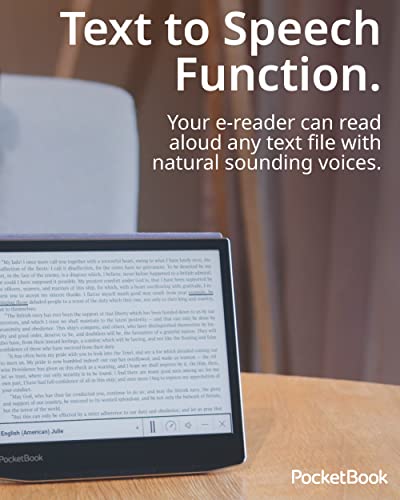 Pocketbook Era E-Reader, Stardust Silver, 16GB | 7ʺ Glare-Free & Eye-Friendly Touch-Screen with E -Ink Technology | Waterproof | Text-to-Speech