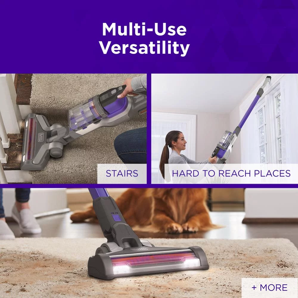Black And Decker Powerseries Extreme 20V Max Cordless Pet Stick Vacuum
