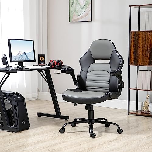 Vinsetto Big and Tall Executive Office Chair with Wide Seat, Computer Desk Chair with High Back Diamond Stitching, Adjustable Height & Swivel Wheels