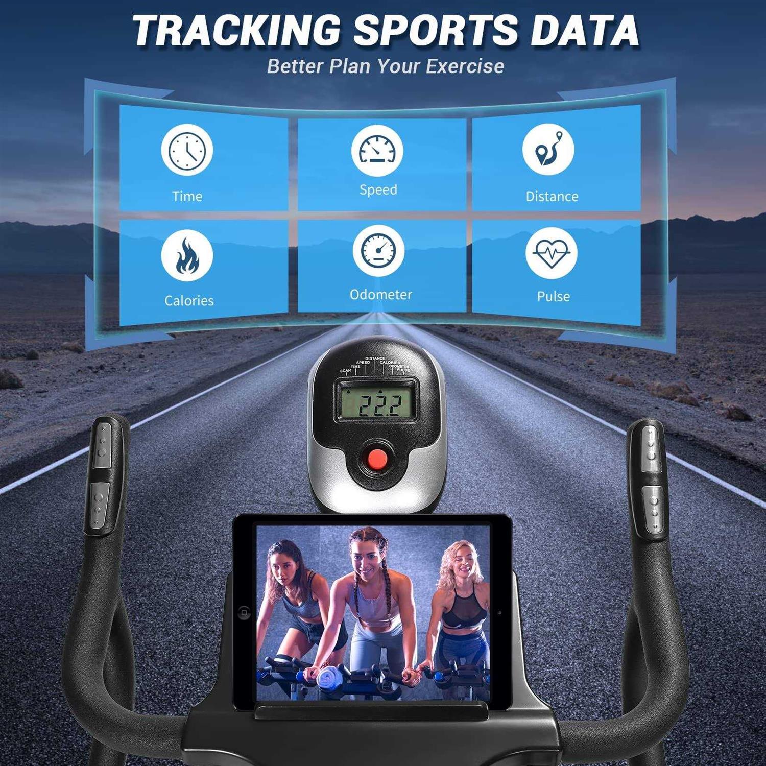 Exercise Bike DMASUN Indoor Cycling Bike Stationary Comfortable Seat Cushion - Sports Supplies Online Store