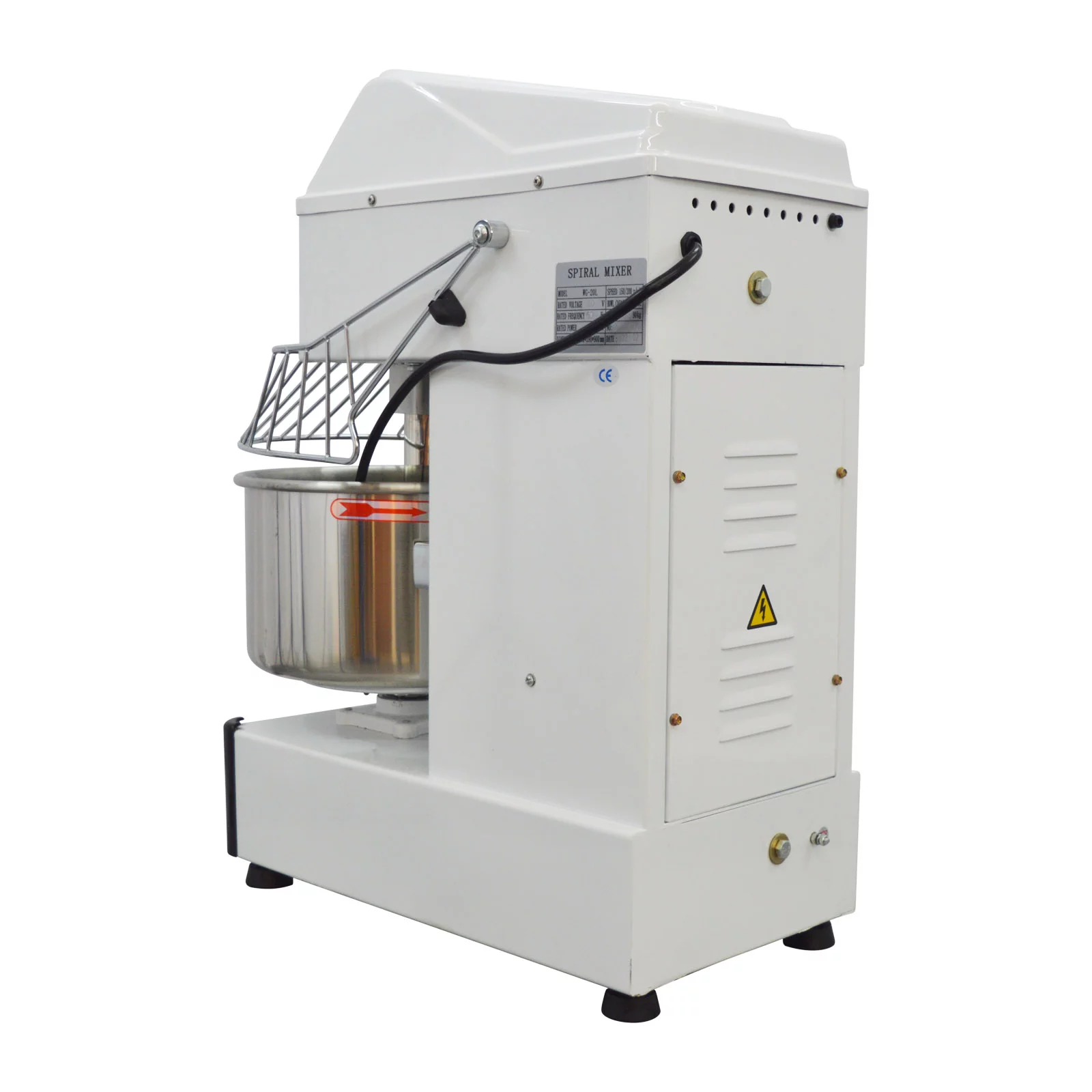 INTSUPERMAI Dough Mixer 21QT Kneading Machine for Bakeries Restaurants Pizzeria