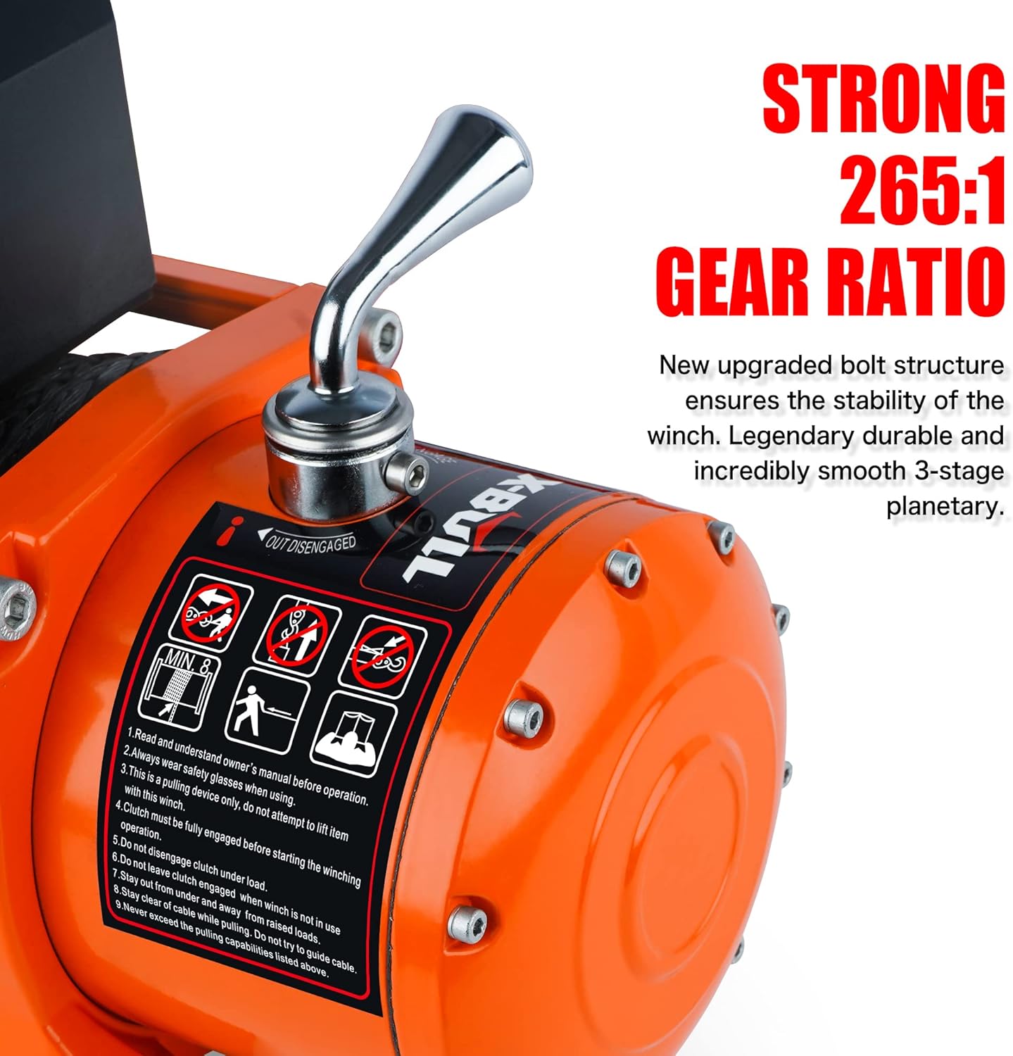 Dithoko 12V Synthetic Rope Winch-13000 lb. Load Capacity Electric Winch Kit
