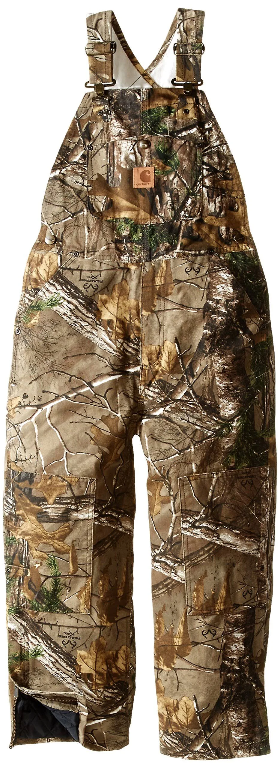 Carhartt Washed Camo Bib Overalls