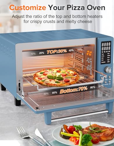 Nuwave Bravo Pro Smart 21QT Toaster Oven Air Fryer Combo, Convection Oven Countertop, 10 functions all in 1, with even & quick crisp technology