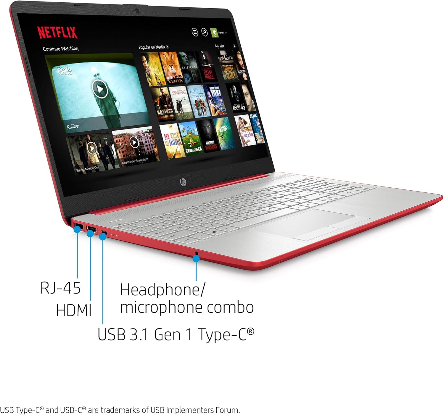 HP 15.6in Laptop (Intel Pentium Quad-Core N5000, 4GB RAM, 500GB Hard Drive, HDMI, WiFi, Bluetooth, HD Webcam, Windows 10 S) (Renewed)