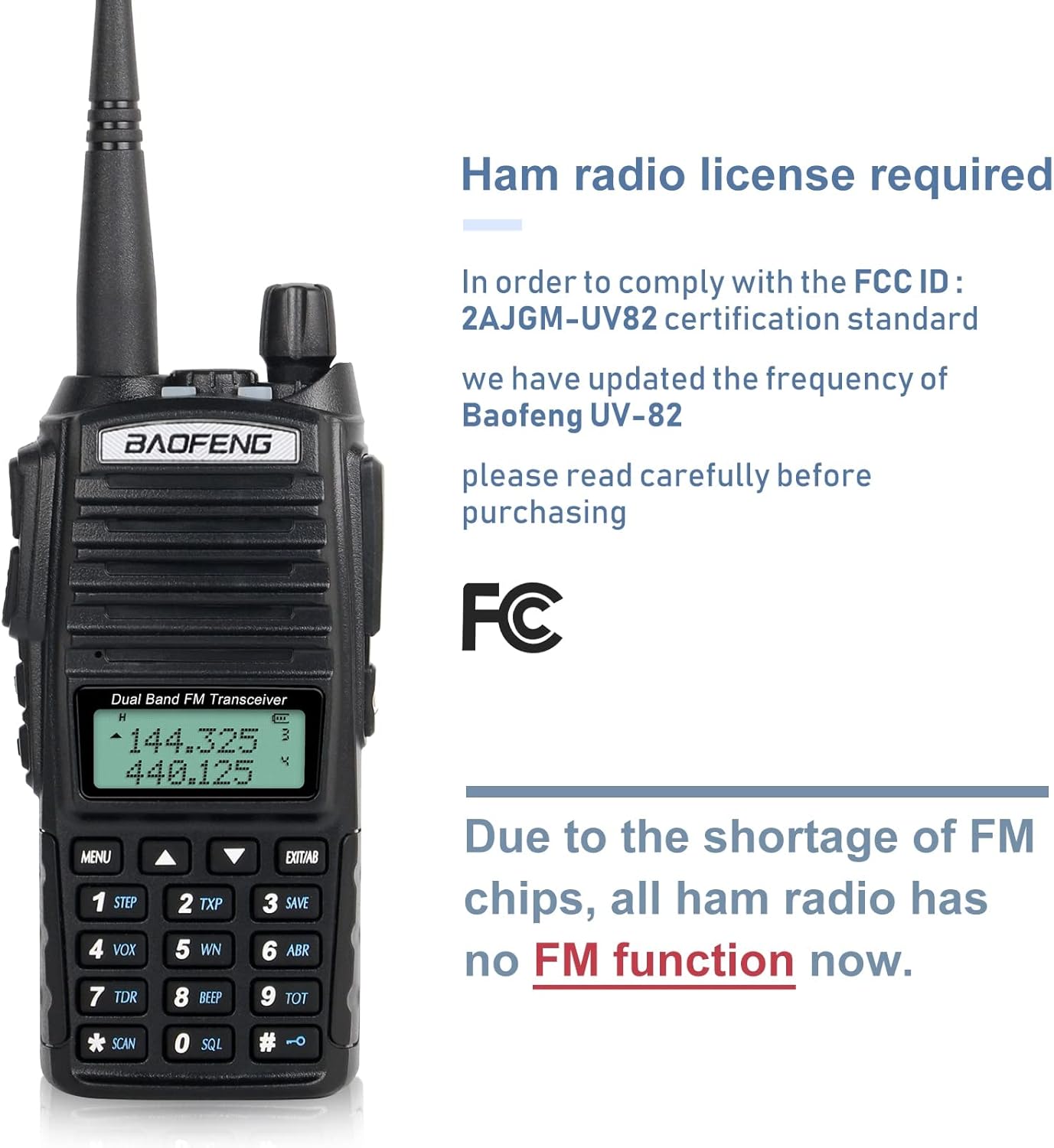 BaoFeng UV-82 High Power BaoFeng Radio Ham Radio 2 Way Radio BaoFeng Walkie Talkies with Programming Cable and Handheld Speaker Mic (2 Pack-Black)