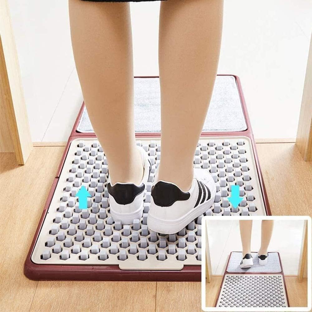 Non Slip Shoe Soles Disinfecting Floor Mat, Automatic Cleaning Household Foot Pads, Indoor Outdoor Rubber Easy Clean Sole Doormat