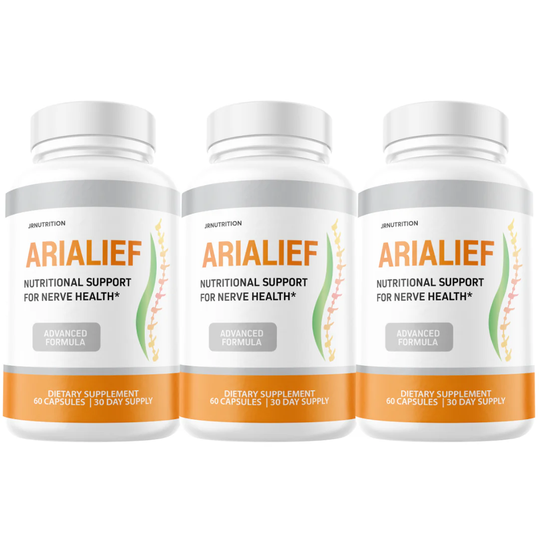 Arialief Support for Nerve Health Arialief Relief - 3 Bottles - Kansas Nuitrition - HNZSDS