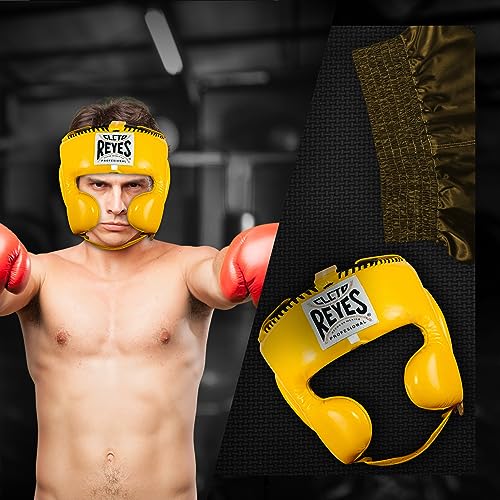 CLETO REYES Boxing Headgear with Cheek Protection for Men and Women, Protective Head Guard Face Saver, Sparring Fighting