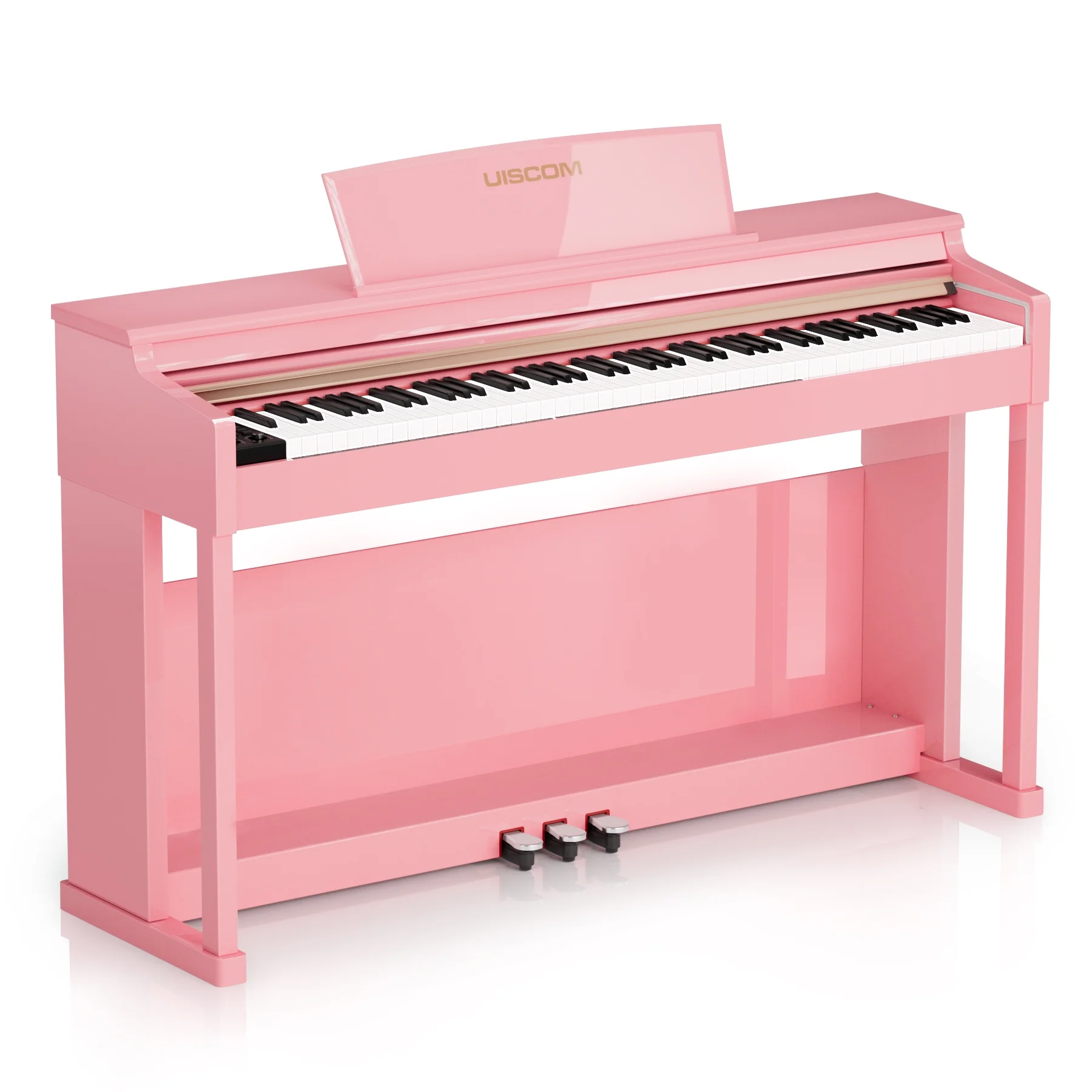 UMP-100 88 Key Weighted Keyboard Piano with Furniture Stand｜Power Adapter｜Triple Pedal & MIDI Connecting