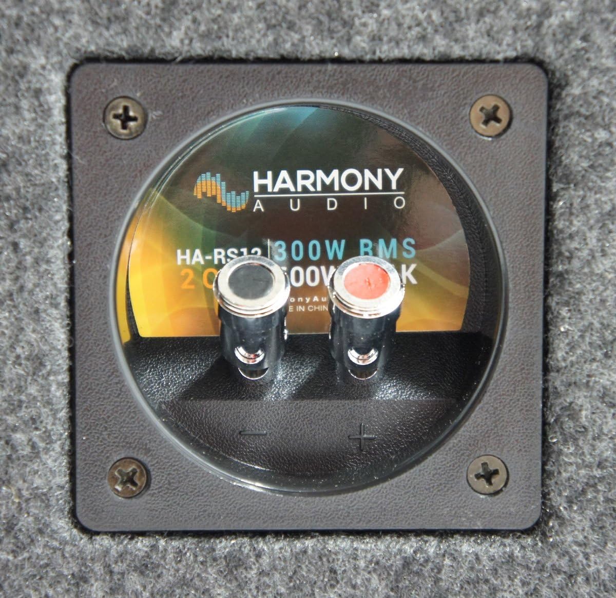 Harmony Audio HA-RD12 Car Rhythm Loaded Dual 12 Vented 1200W Sub Box Enclosure