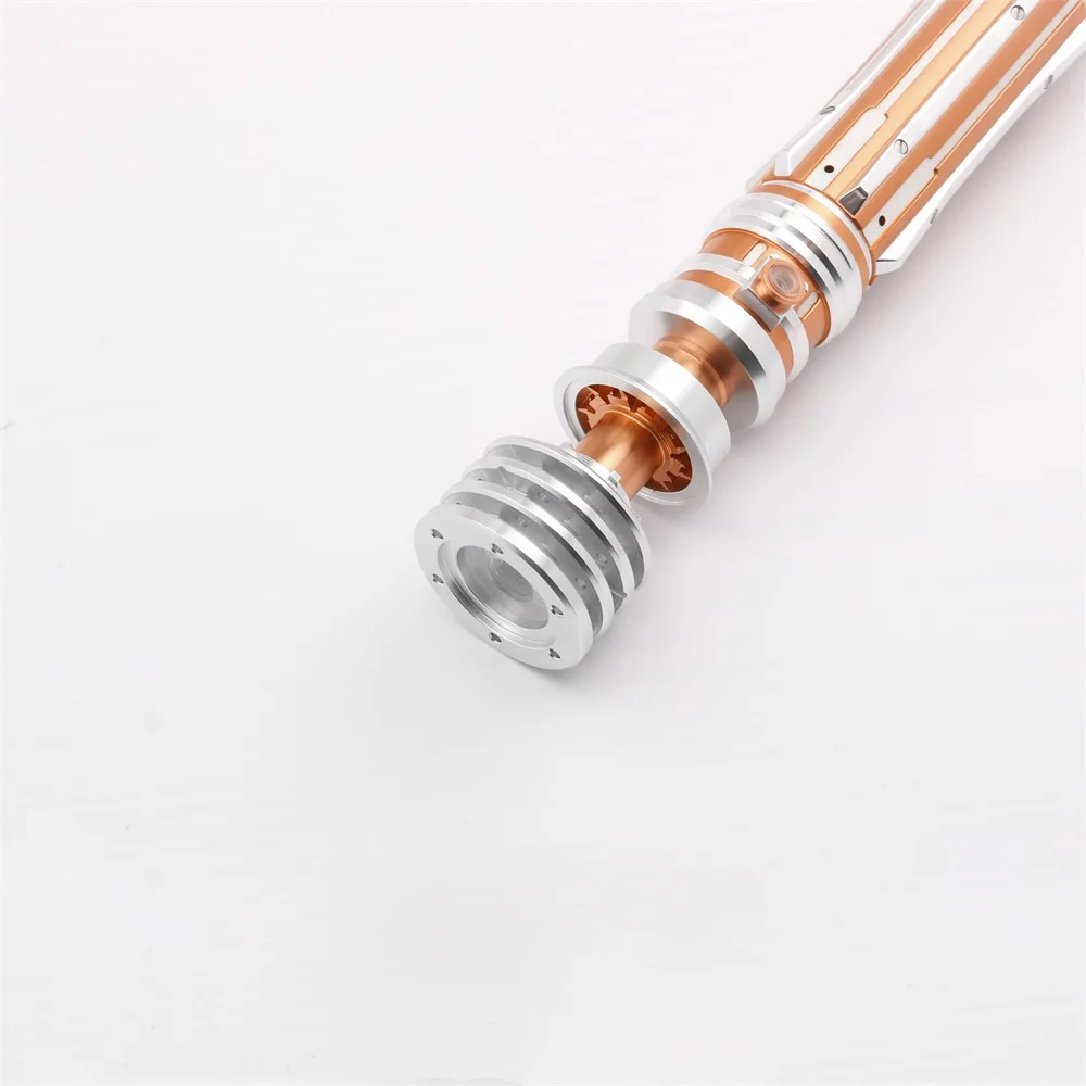 ZiaSabers Lo Princess NeoPixel Lightsaber with Proffie 2.2 Soundboard - Realistic Metal Silver Hilt Star Wars Lightsaber
