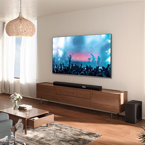 Hisense AX3100Q 3.1Ch Sound Bar with Wireless Subwoofer, Dolby Atmos, DTS:X, Bluetooth 5.3, Roku TV Ready, HDMI/AUX/ARC/Optical/USB, EzPlay, Ez UP