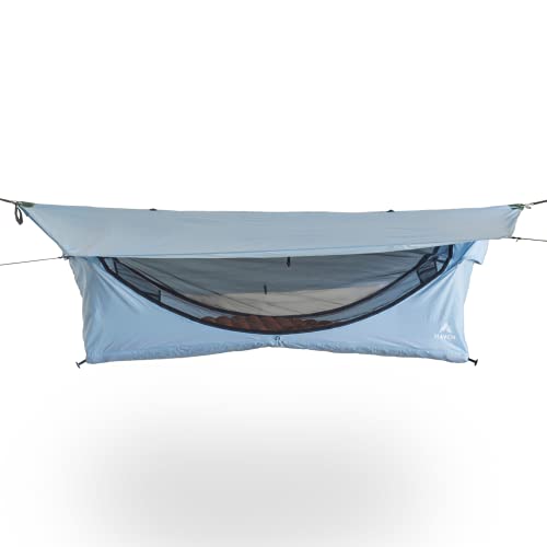 Haven Tents Lay Flat Hammock Tent - Waterproof Tent & Camping Hammock with Mosquito Net - Includes Insulated Pad and Rainfly - Haven Tent, Haven XL