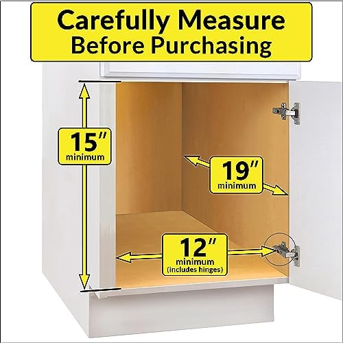 LYNK PROFESSIONAL® Pull Out Under Sink Kitchen Cabinet Organizer - 11.5 in. x 18 inch deep Drawer