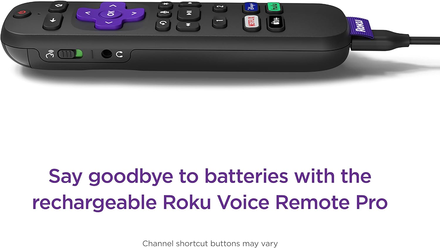 Roku Streaming Stick 4K+ (2021) Streaming Device 4K/HDR/Dolby Vision with Roku Voice Remote Pro, Black