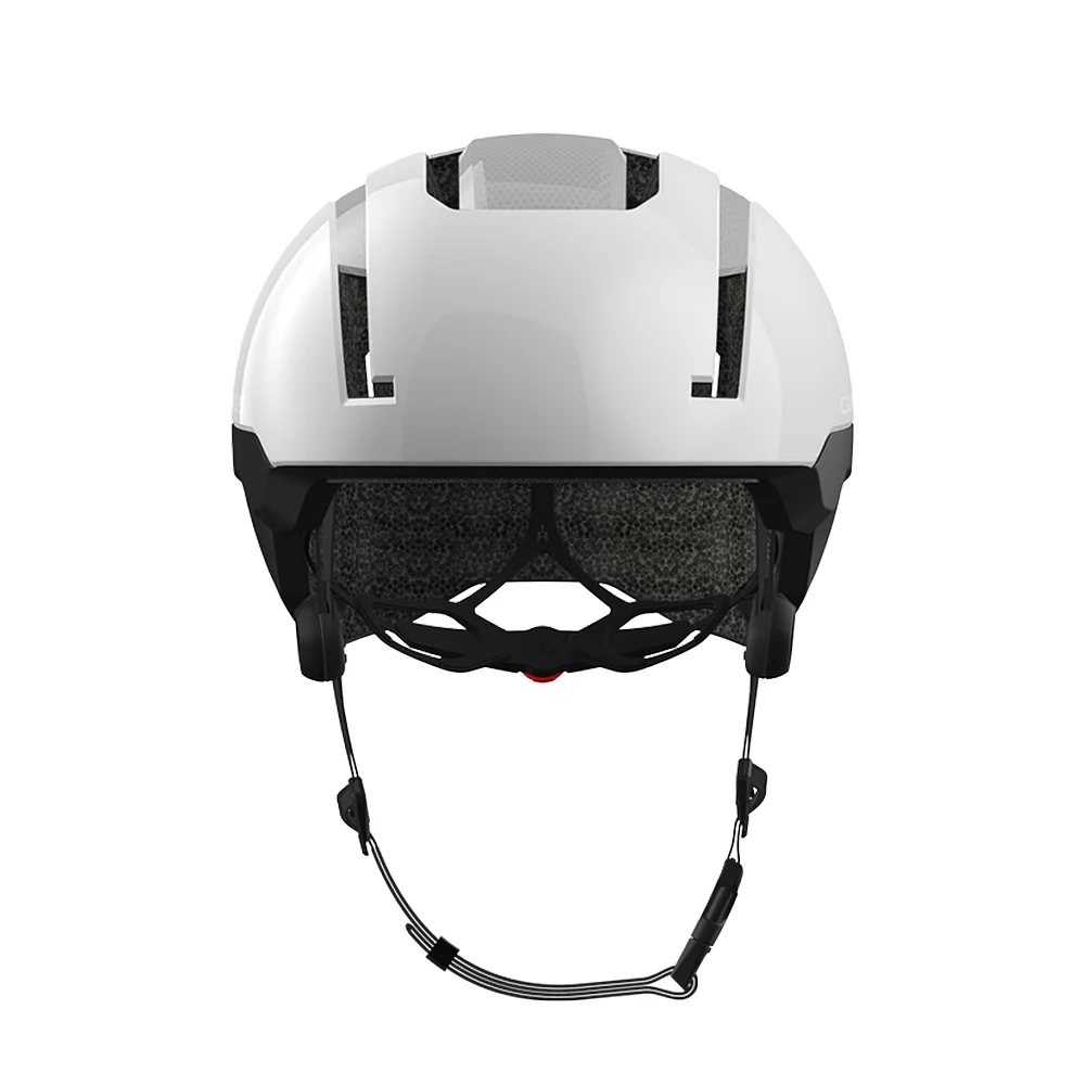 CRSURBANMWHT Coros SafeSound Urban Smart Cycling Helmet with Ear Opening Sound System, SOS Emergency Alert