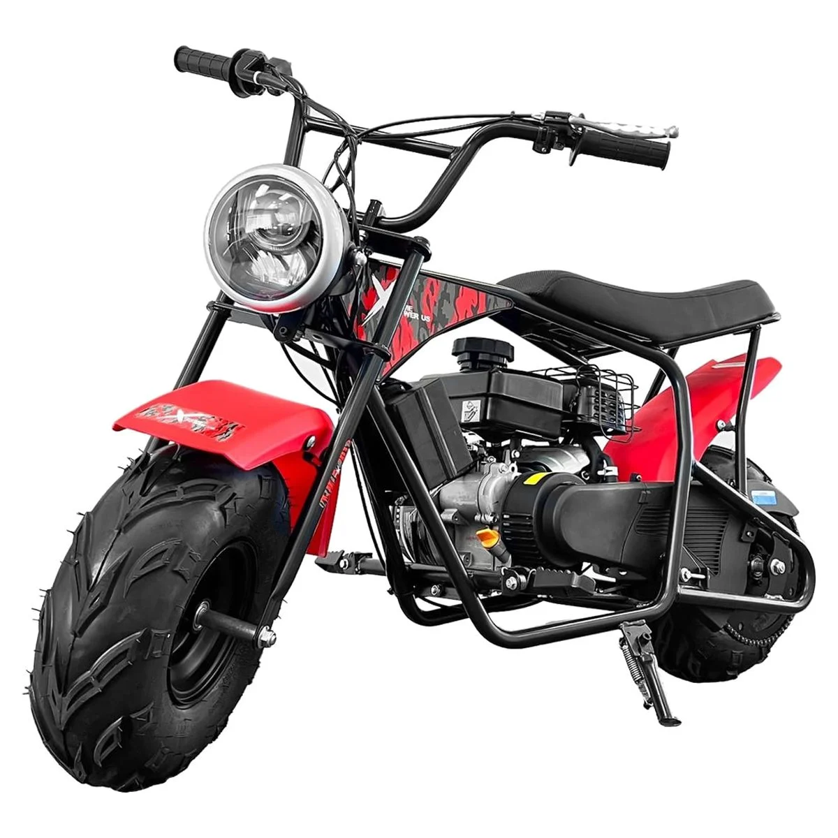 XtremepowerUS Pro Series 99cc Mini Bike Gas Powered Pocket Rocket Motorcycle for Adults Red/Black - Radiant Selections