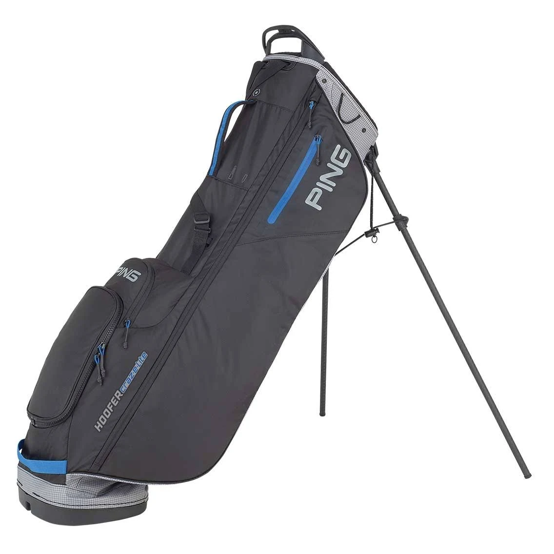 Ping Hoofer Craz-E Lite Stand Bag Black/Grey/Blue - Megean