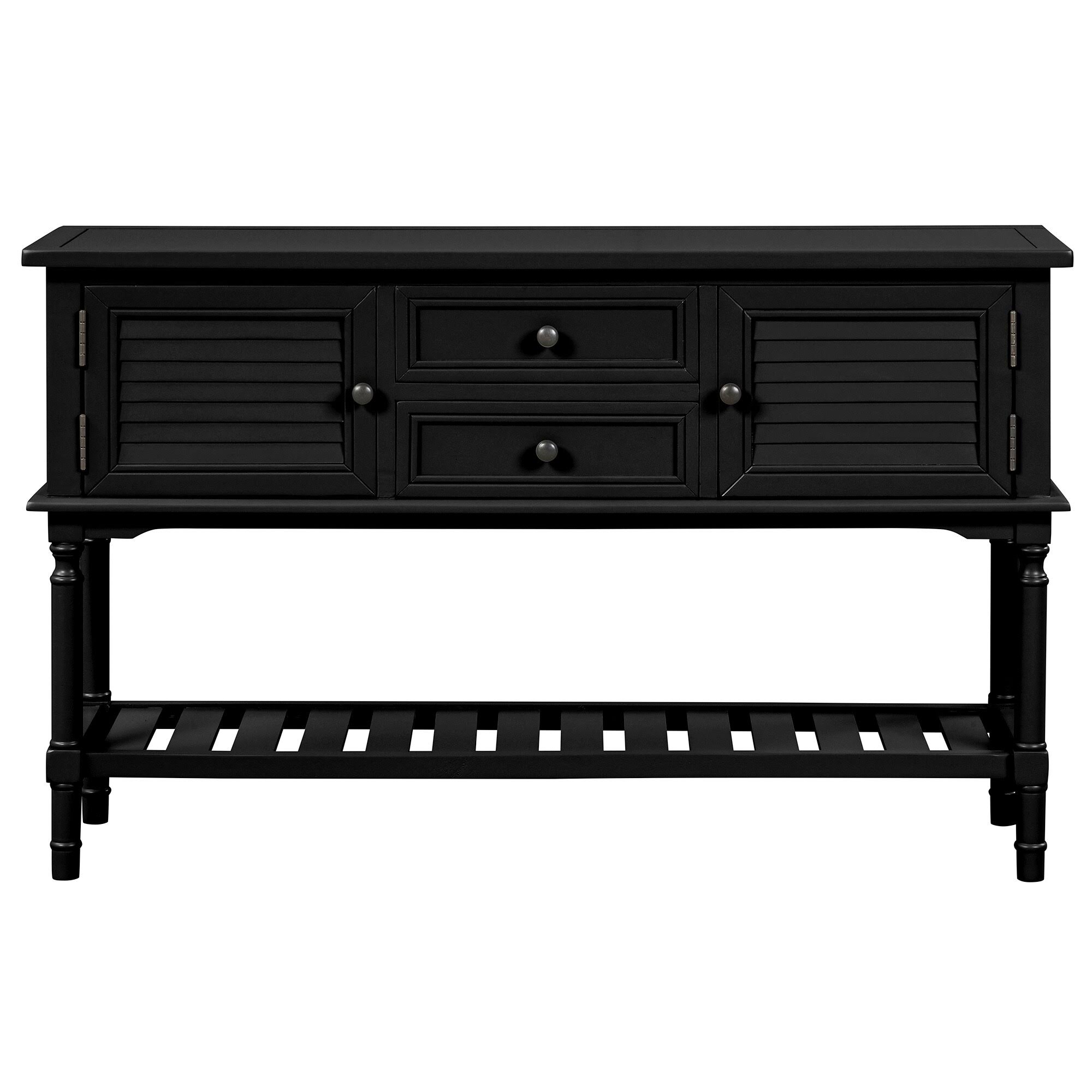 Black 47'' Living Room Modern Sofa Table Console Table