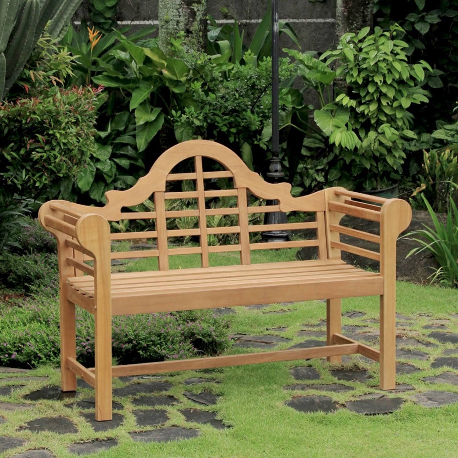 Cambridge Casual Lutyens 4ft Teak Bench - Natural Teak