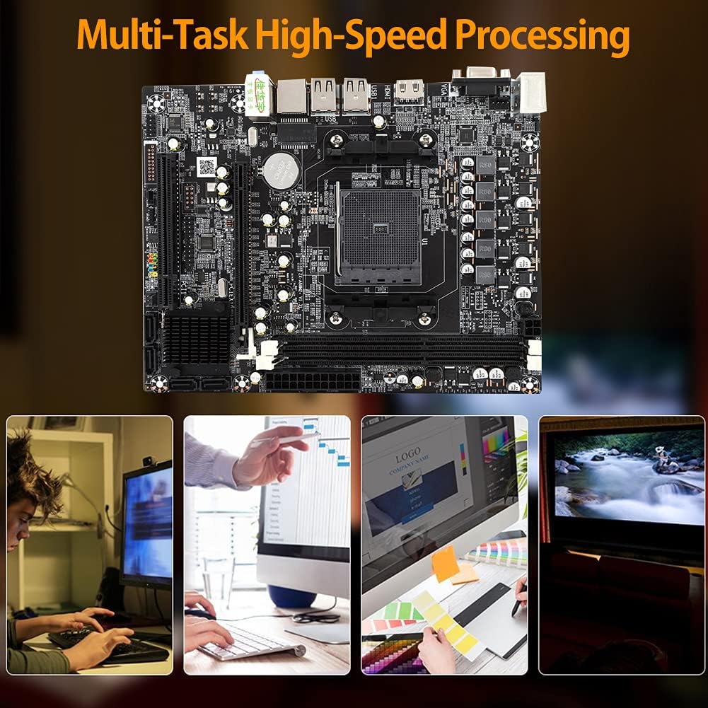 for AMD DDR3 1333/1600/1866/2133MHz 4G/8G A88 Desktop Computer Motherboard,FM2/FM2+CPU Interface Mainboard,All Solid State 5-Phase Power Supply