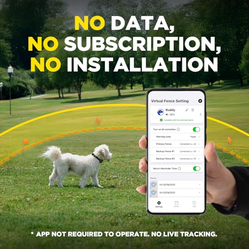 Dogtra GPS Fence &ndash; No Subscription, Custom Wireless Fence with App, Smart Boundary Guidance System with Tone/Vibration/Correction