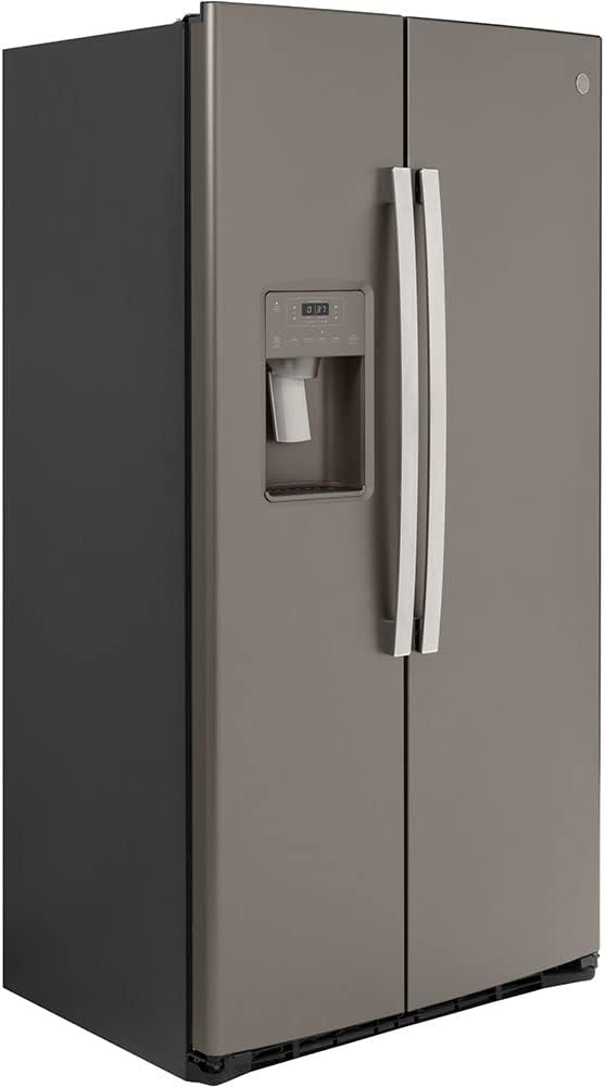 GE GZS22IMNES 36" Counter-Depth Side-by-Side Refrigerator with 21.8 Cubic. ft. Capacity, External Ice and Water Dispenser