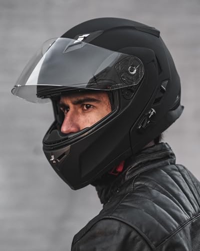 ILM Bluetooth Integrated Modular Flip up Full Face Motorcycle Helmet Sun Shield Mp3 Intercom Model 953/953 PRO