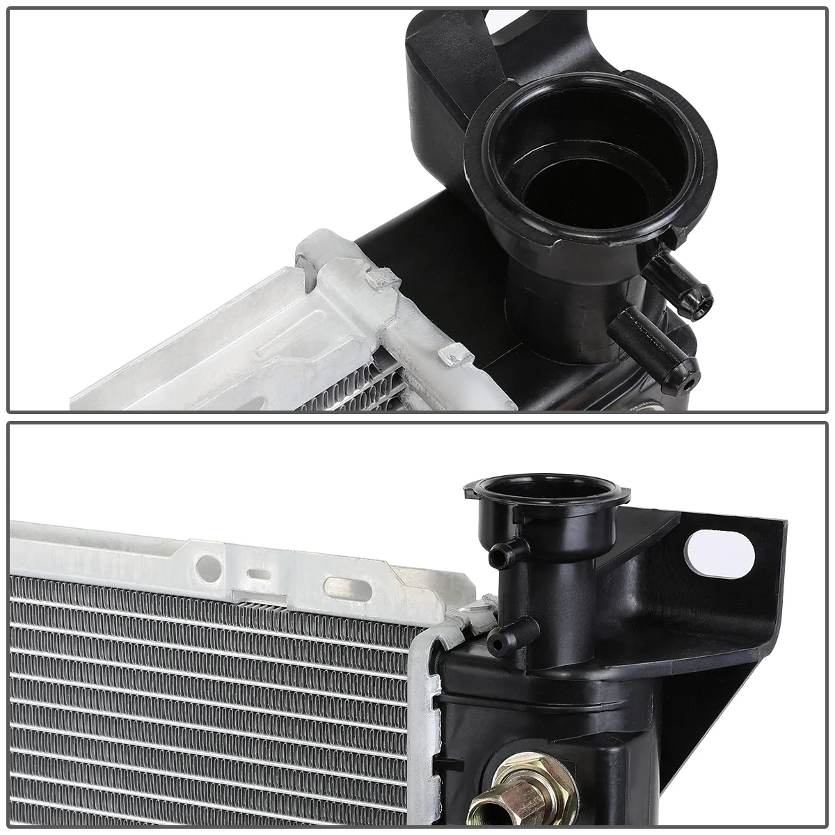 DNA Motoring OEM-RA-1452 Aluminum Radiator For 1985-1996 Ford F150 F250 F350 Bronco 4.9L 86 87 88 89 90 91 92 93 94 95