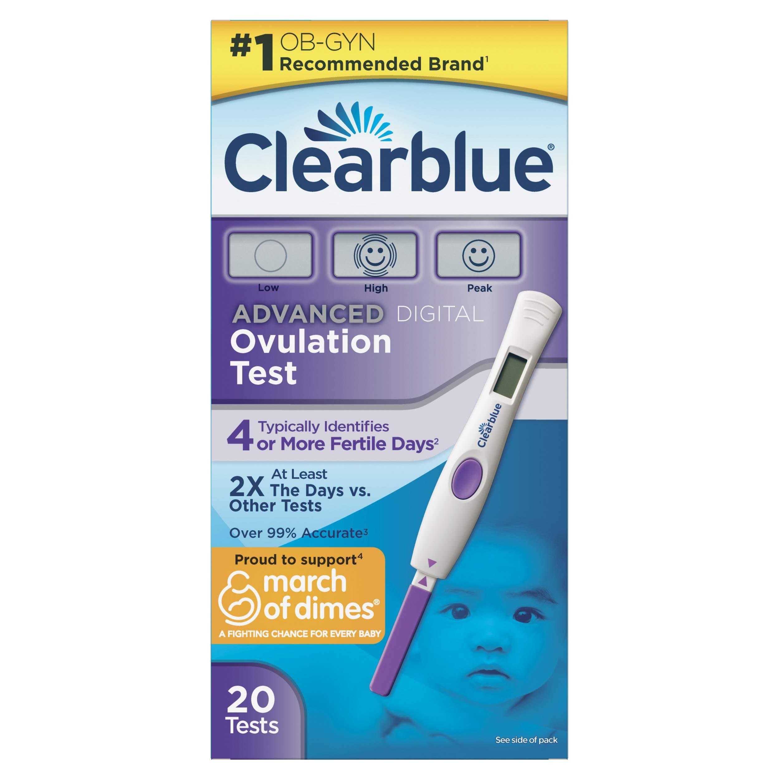 Clearblue Advanced Digital Ovulation Test - 20 pack box - Megean