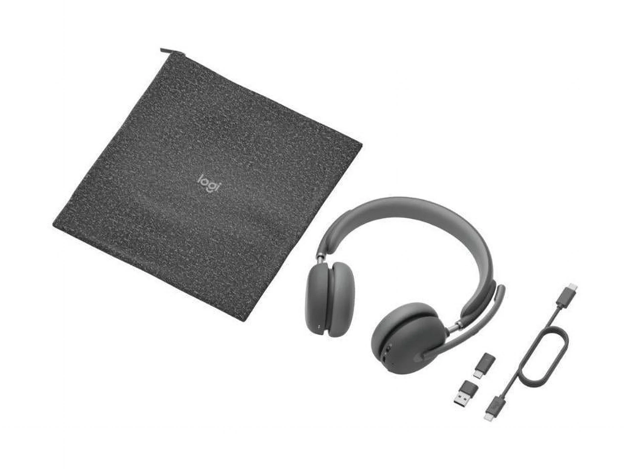 Logitech Zone Wireless 2 Headset - Wireless - Bluetooth - 164 ft - 20 Hz - 20 kHz - Over-the-head - Omni-directional, MEMS Technology Microphone