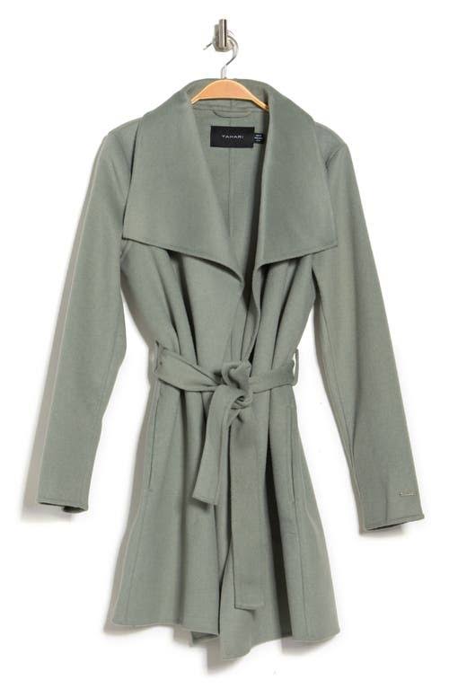 Tahari Ella Double Face Wool Coat, Sage / L