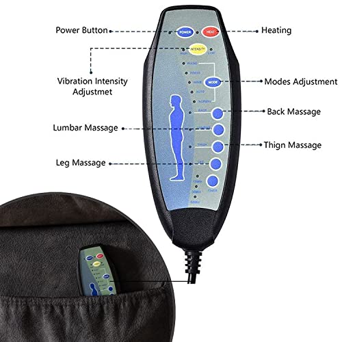 INZOY Massage Swivel Rocker Recliner with Heat and Vibration, Manual Rocking Recliner Chair with Vibrating Massage