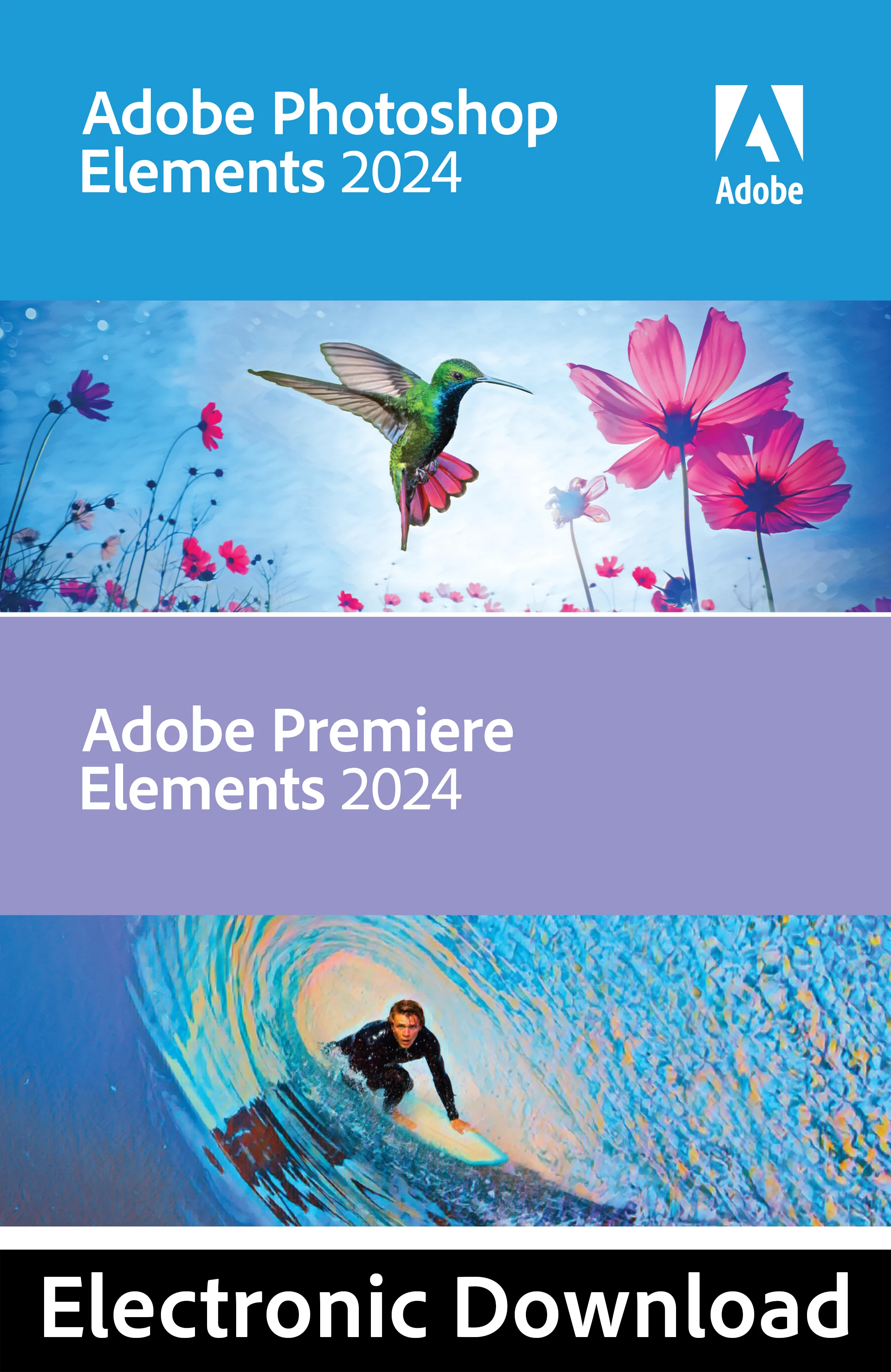 Adobe - Photoshop Elements 2024 & Premiere Elements 2024 - Mac [Digital Download]