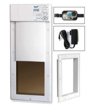 Large Automatic Dog Door With Collar - Power Pet - Pet Supplies online store