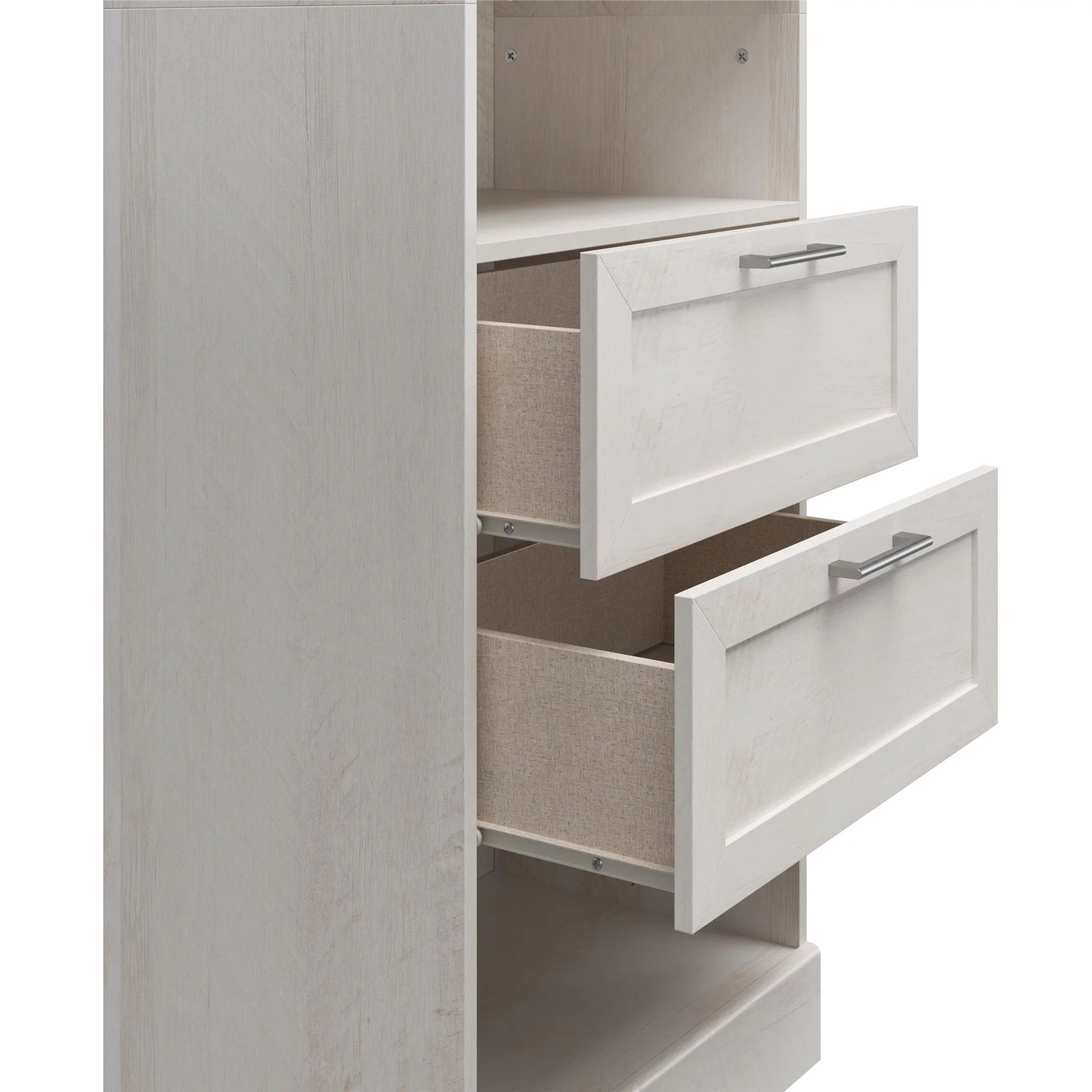 Systembuild Evolution Elba 2 Door 2 Drawer Modular Closet Unit, Ivory Oak