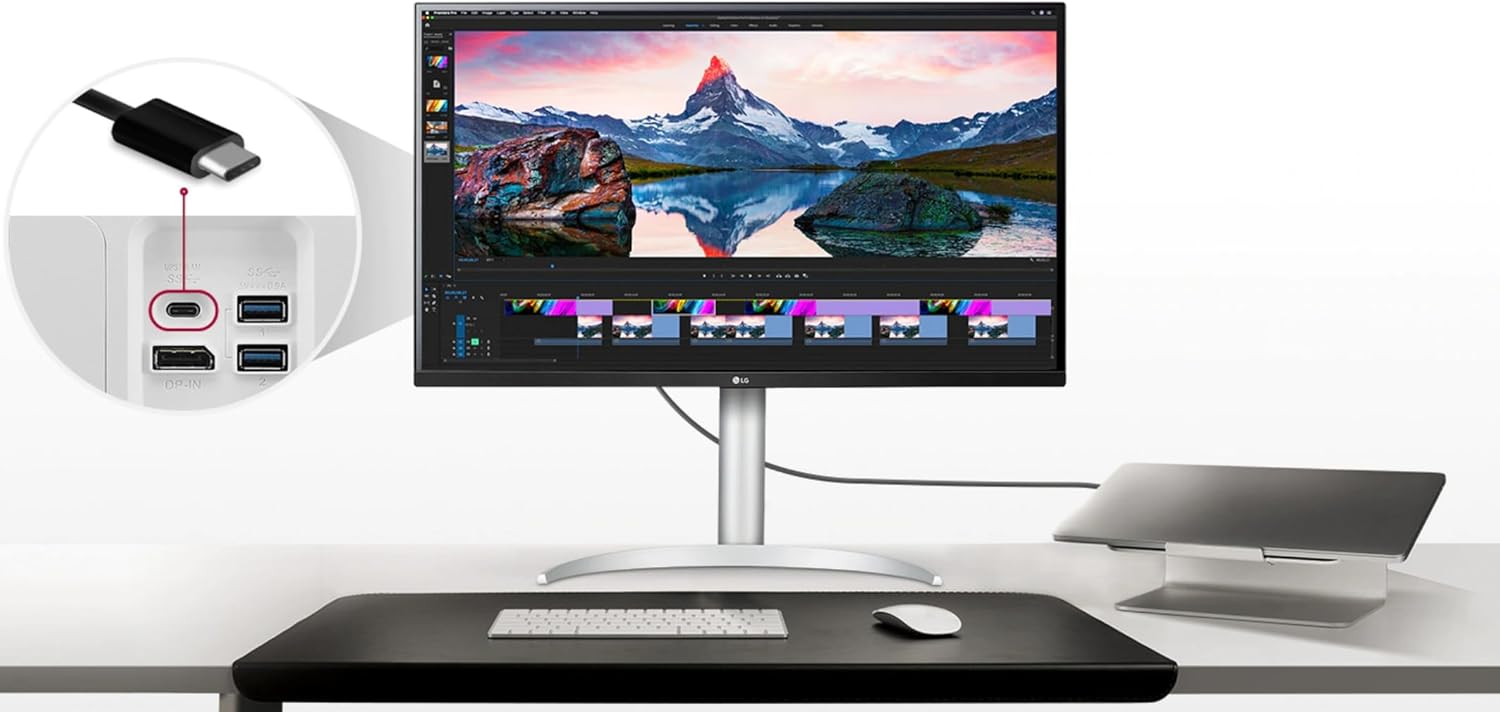 LG 27BP55U-B 27'' UHD 4K Monitor with HDR10 and USB Type-C™ Connectivity