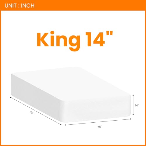 6/8/10/12 Queen Cooling Gel Green Tea Medium Firm Memory Foam Mattress Pressure Relieving CertiPUR-US Certified Convenient Mattress in a Box